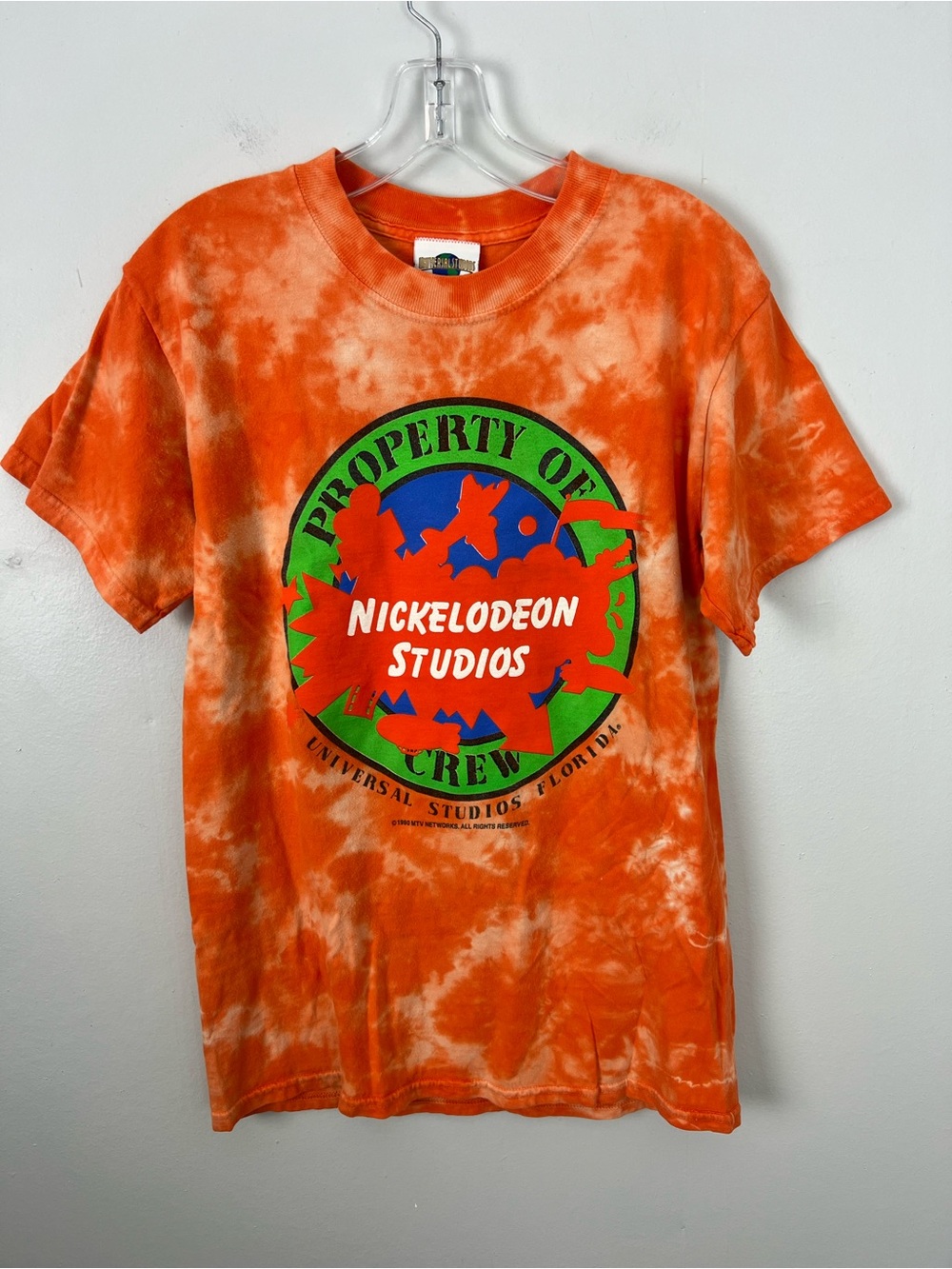Nickelodeon Orange Tie-Dye Short Sleeve Crew Tee